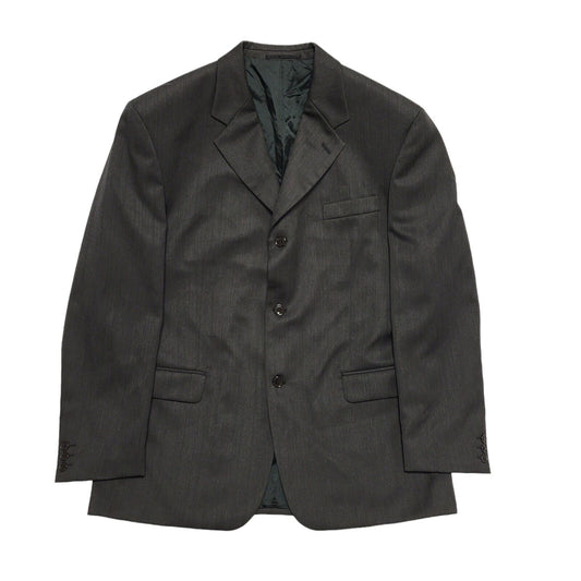 Horne Brothers Vintage 90s Grey Wool Suit Jacket Uk Men's Size XL 44"