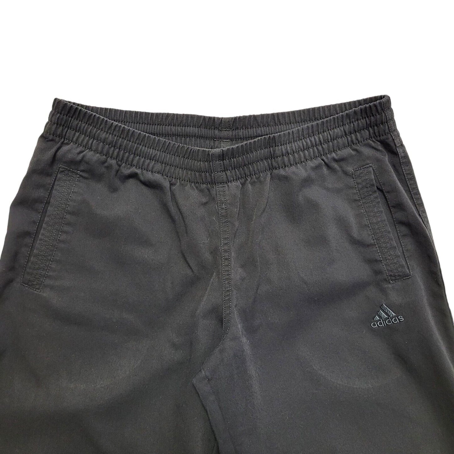 Adidas Black 90s Vintage Cotton Tracksuit Bottoms Women's Uk Size 12 W30 L30