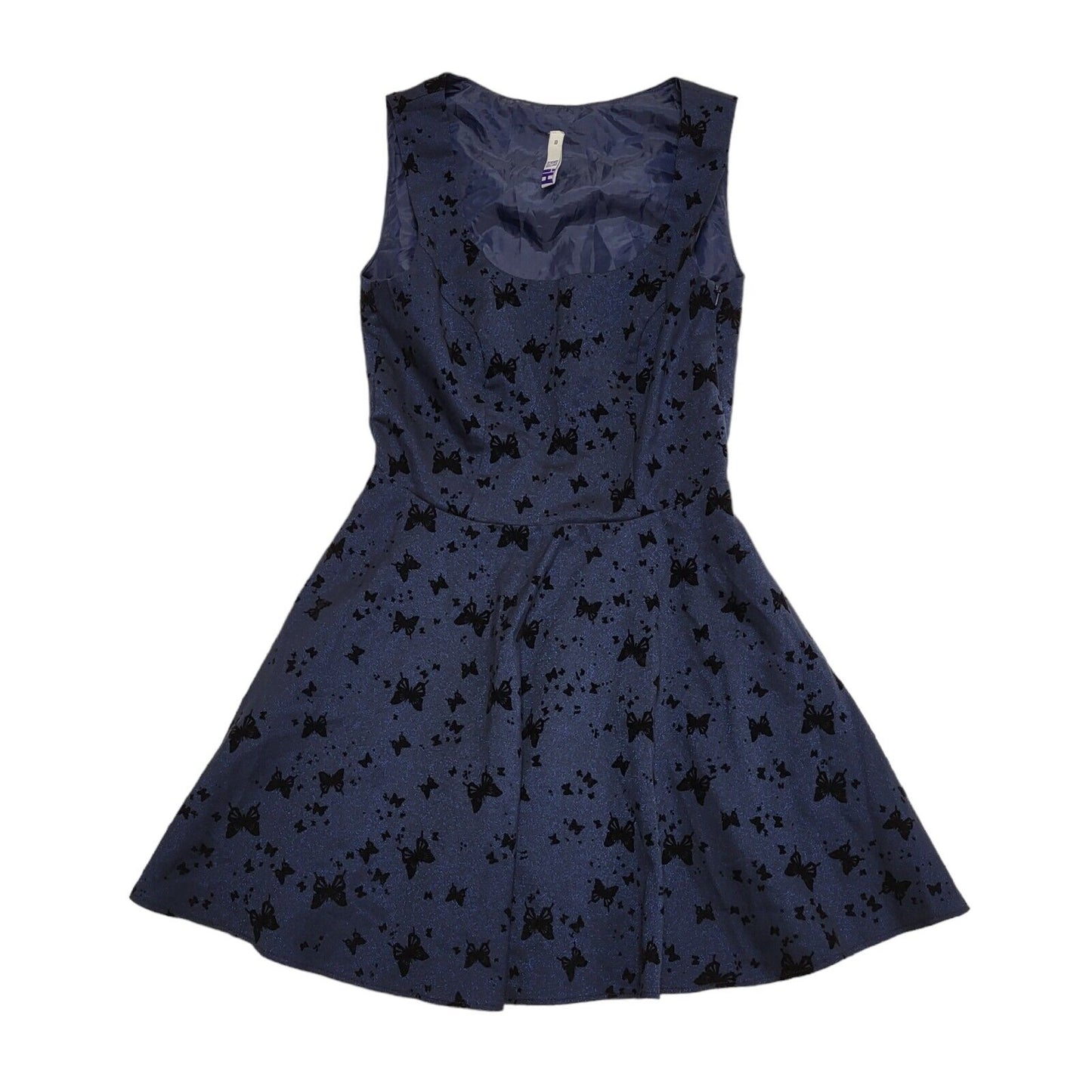 Henry Holland Y2K Blue Butterfly Skater Party Dress UK Size 10