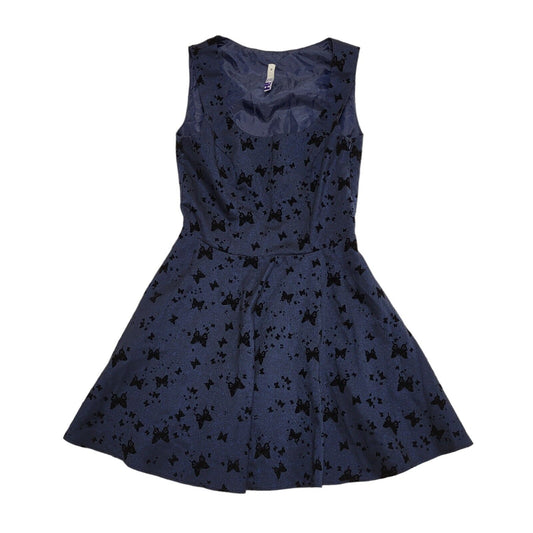Henry Holland Y2K Blue Butterfly Skater Party Dress UK Size 10