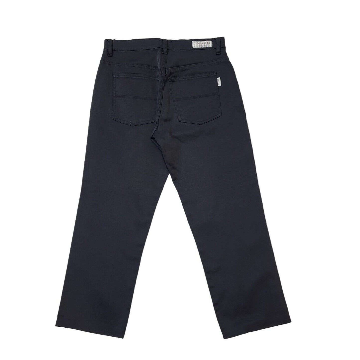 Ted Baker Black Cropped Smart Casual Trousers Women's Size 8 W26 L23