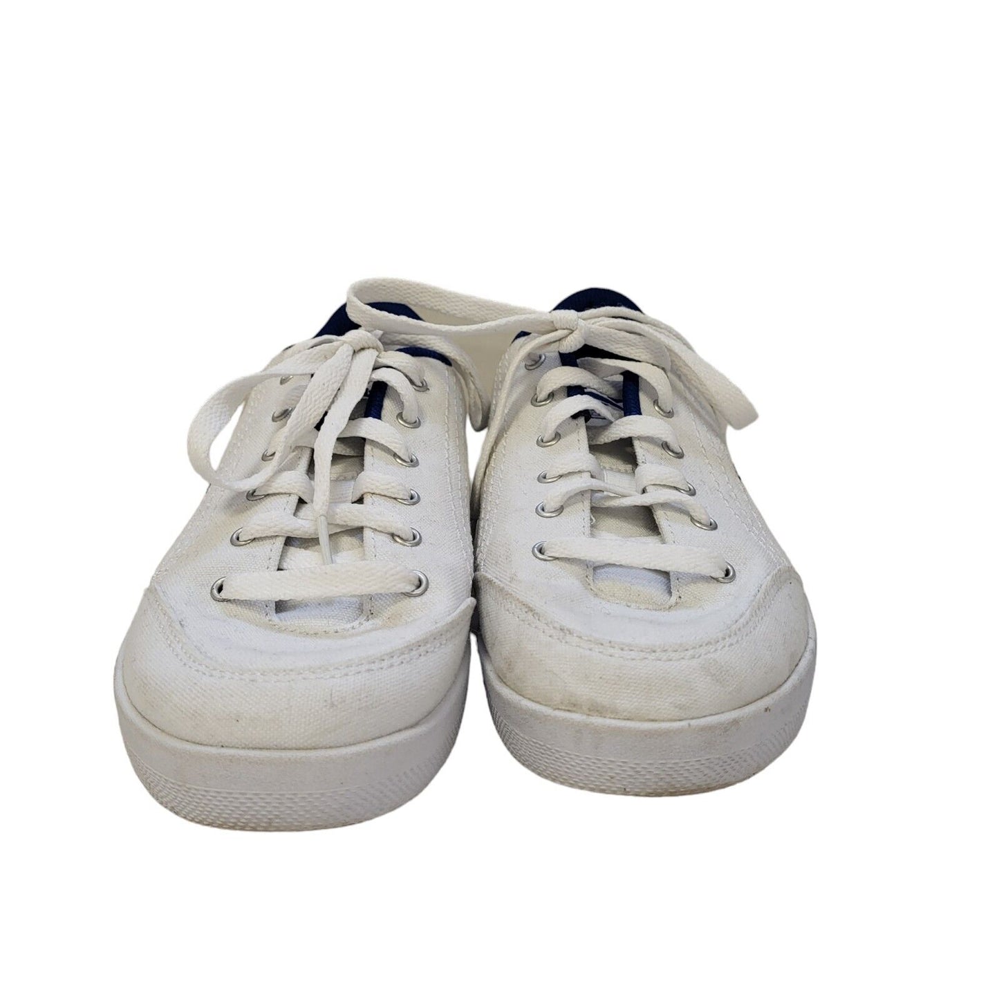 Reebok Tennis White & Blue Lace-up Sports Casual Women's Trainers Uk Size 4.5