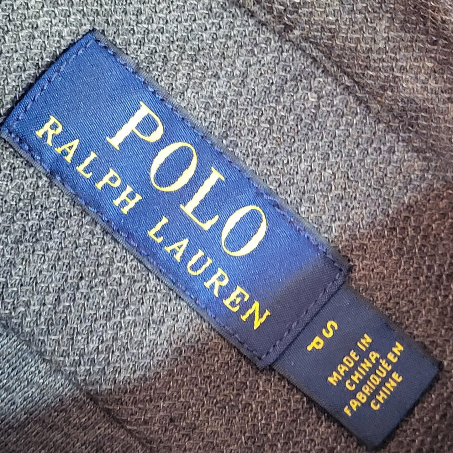 Polo Ralph Lauren Y2k Grey Long Sleeve Shirt Uk Men's Size Small