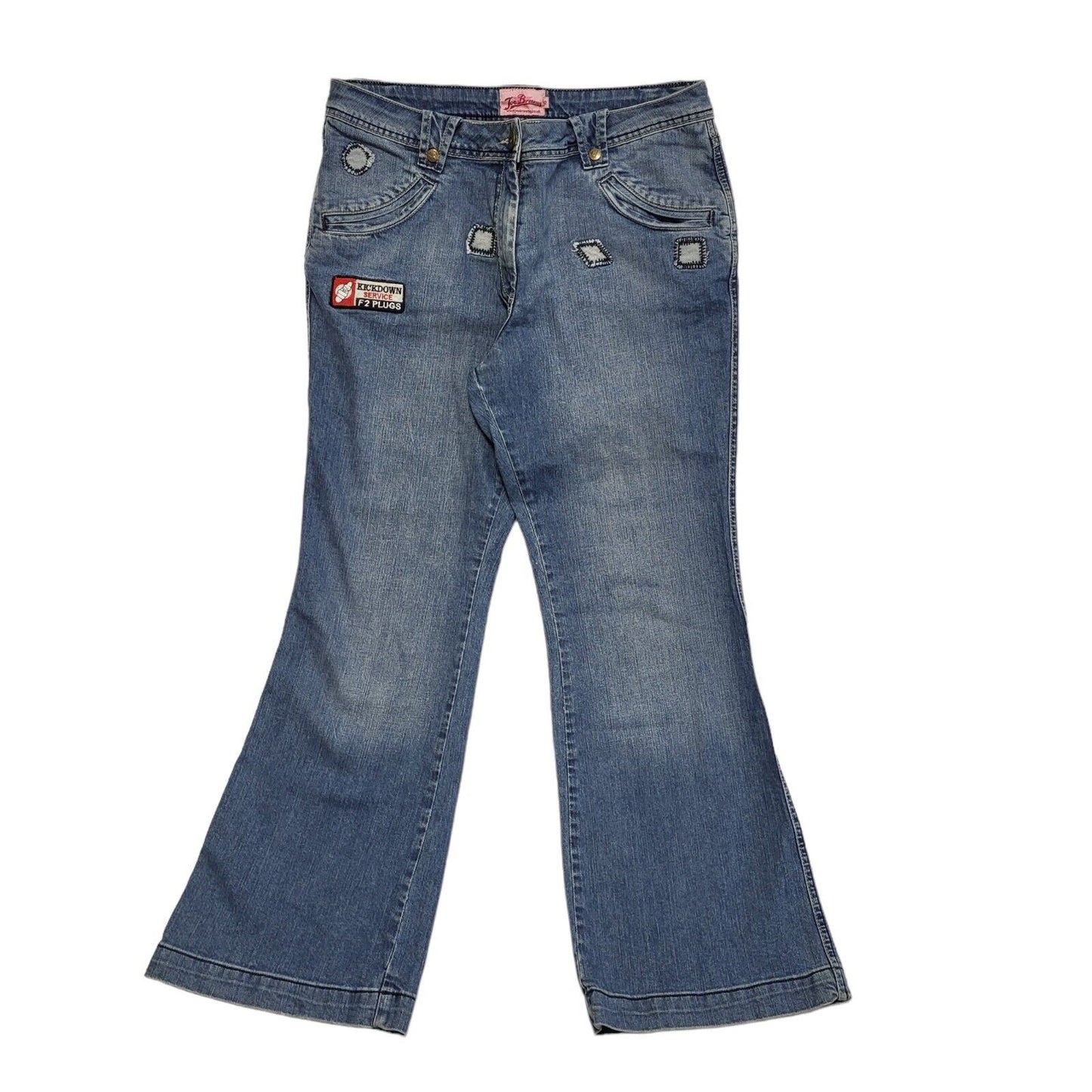 Joe Browns Vintage Y2k Dark Blue Flared Denim Jeans Women's Size 16 W34 L31