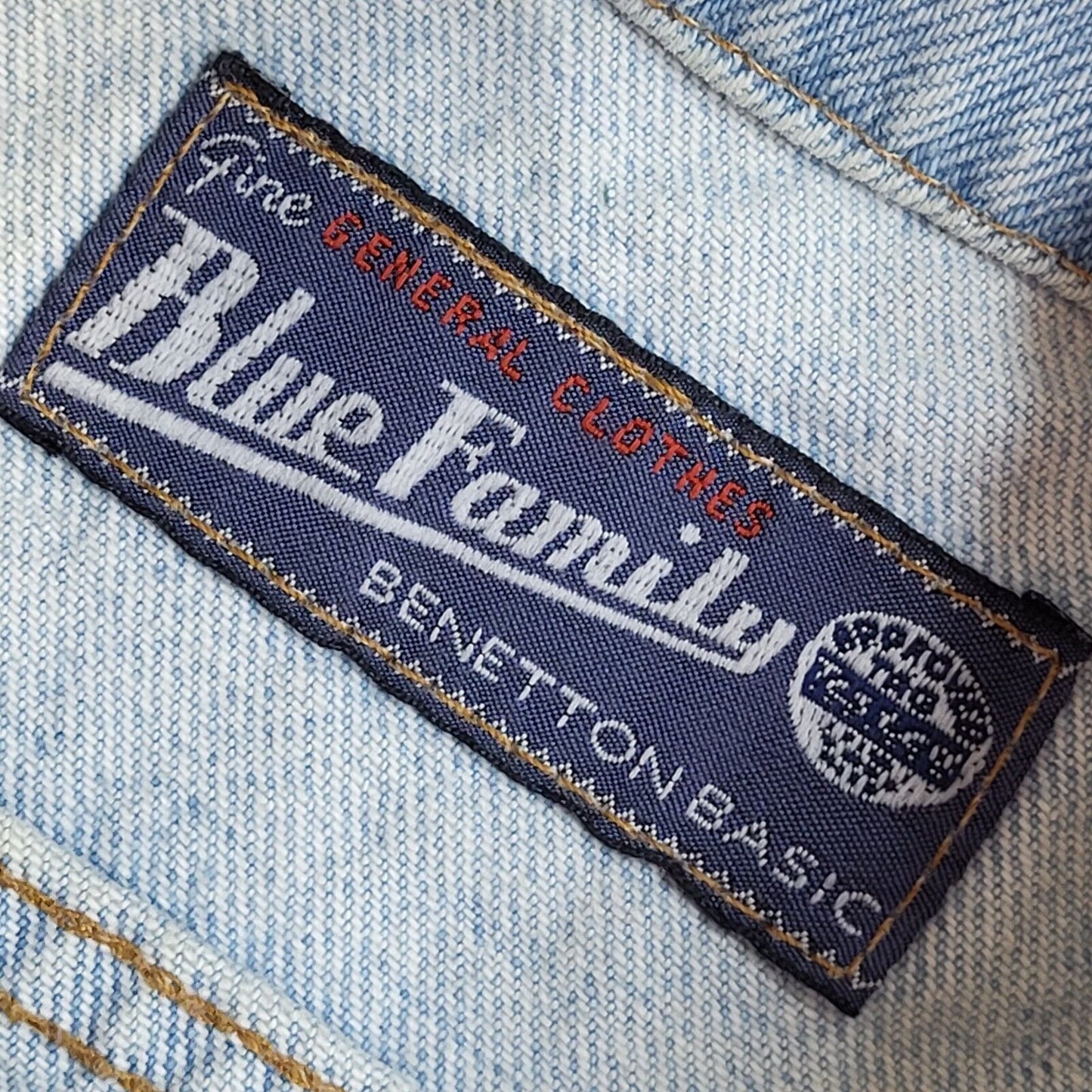 Blue Family 90s Vintage Sleeveless Blue Denim Button Shirt Uk Women's Size 14