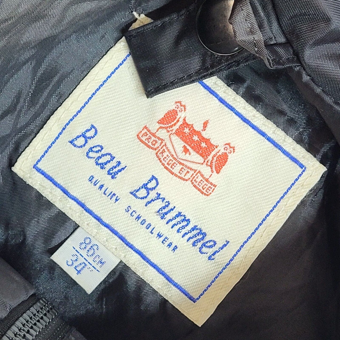 Beau Brummel 90s Black Hooded Jacket Uk Men's Size Small