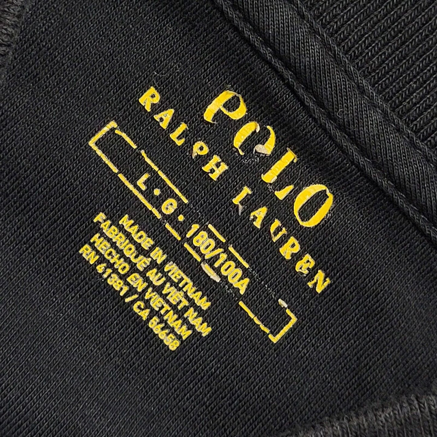 Polo Ralph Lauren Black Y2k Zipped Cardigan Uk Boys Size Large ???????