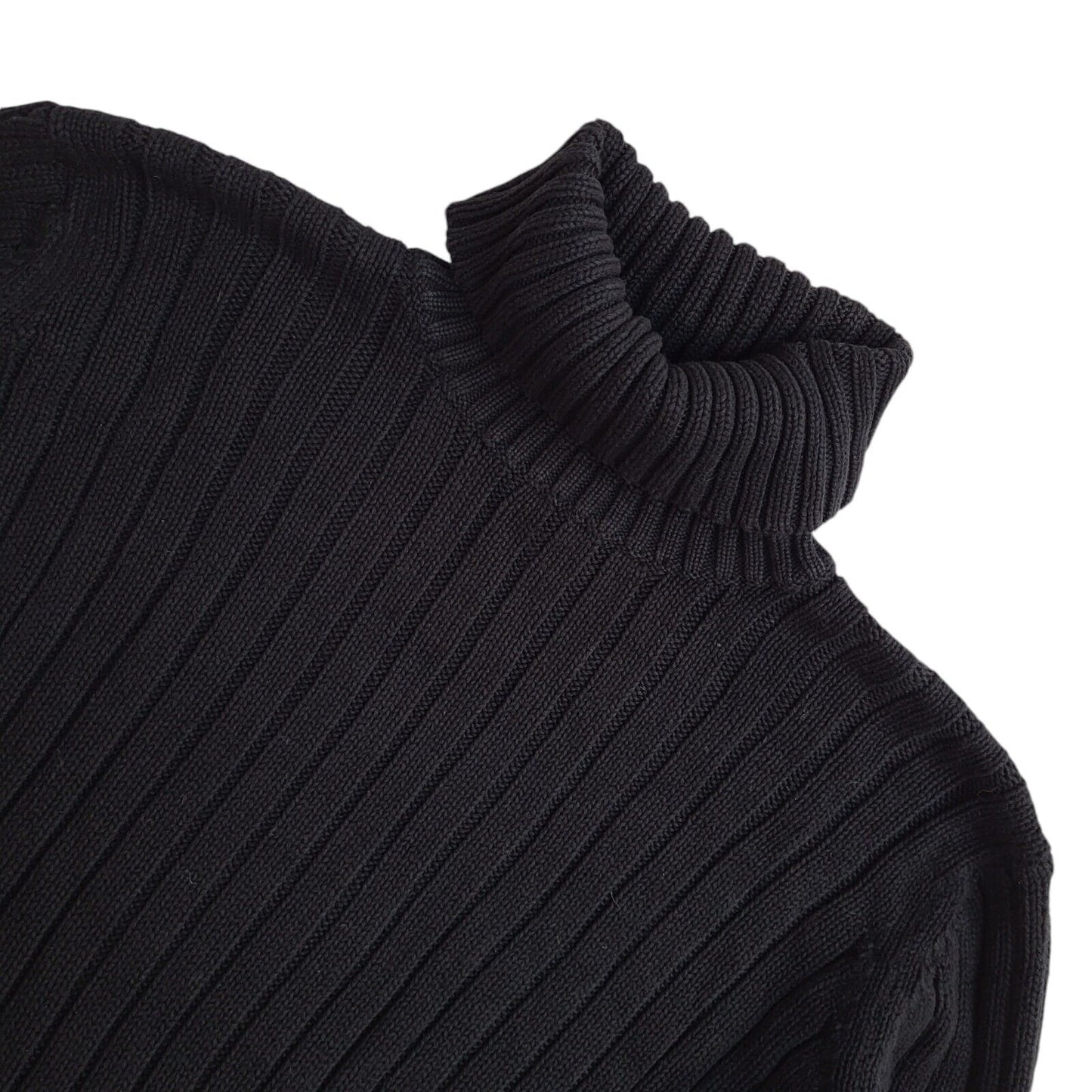 Marks and Spencer Roll Neck Black Vintage 90's Jumper UK Women's Size 18