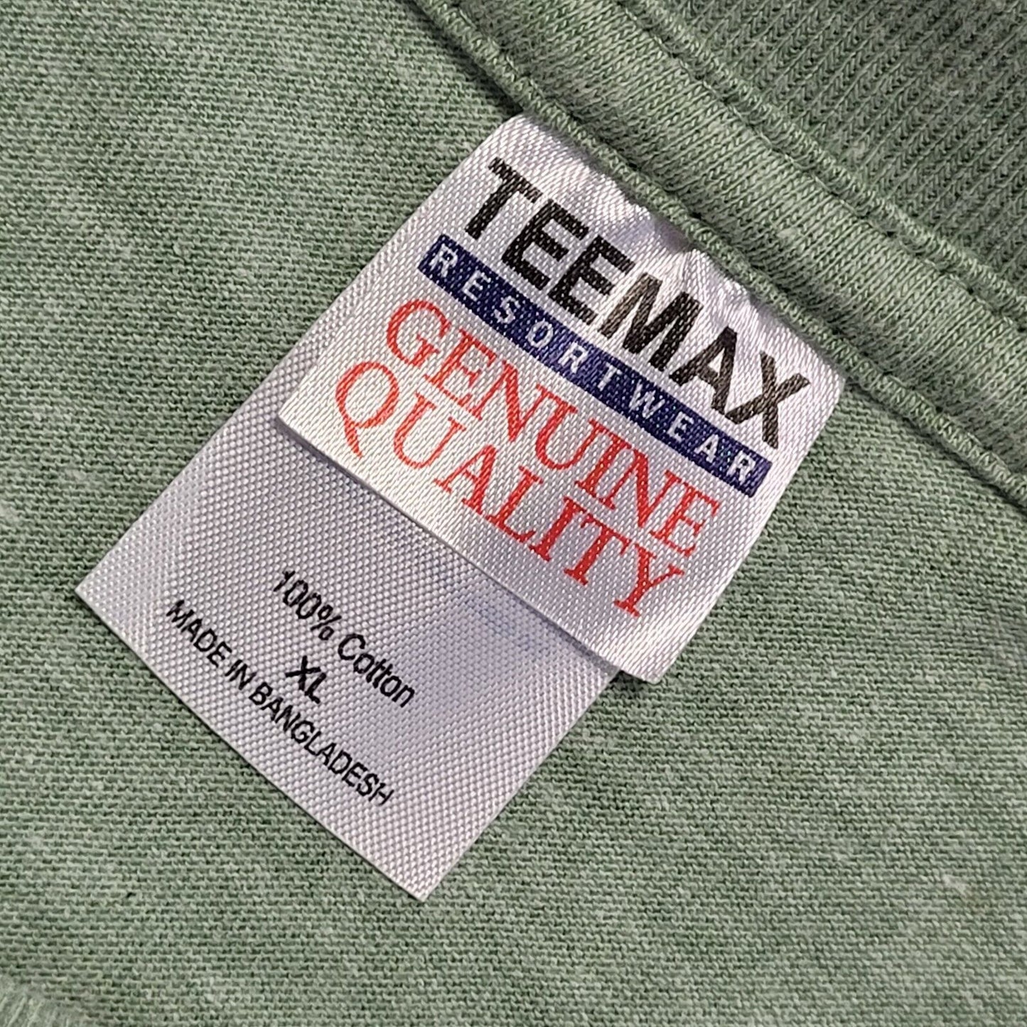 Alaska Skagway Teemax Green Vintage 90s Short Sleeve T-Shirt Uk Men's XL