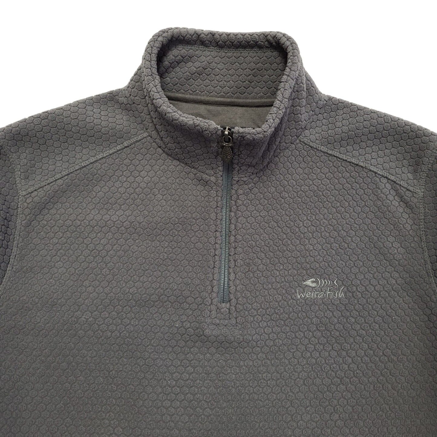 Weird Fish Vintage 90s Grey High Neck Jumper Uk Men's Size Large