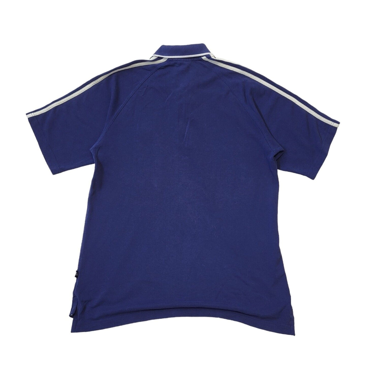 Adidas Vintage 90s Navy Blue Polo Shirt Mens Size Medium