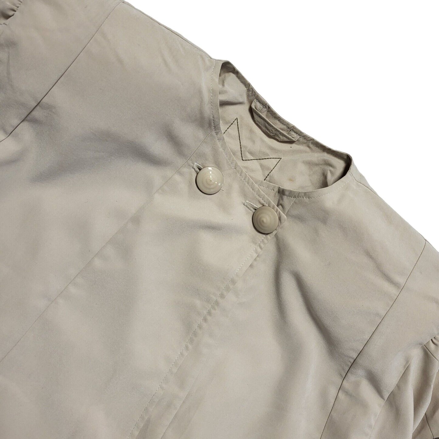 Vitti Brown Beige Button Snap Jacket Uk Women's Size 22