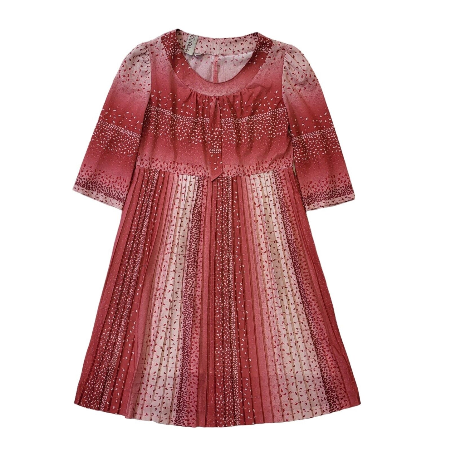 70s Vintage Pierre Rubertin Dress Women's Size 12 Eu 40