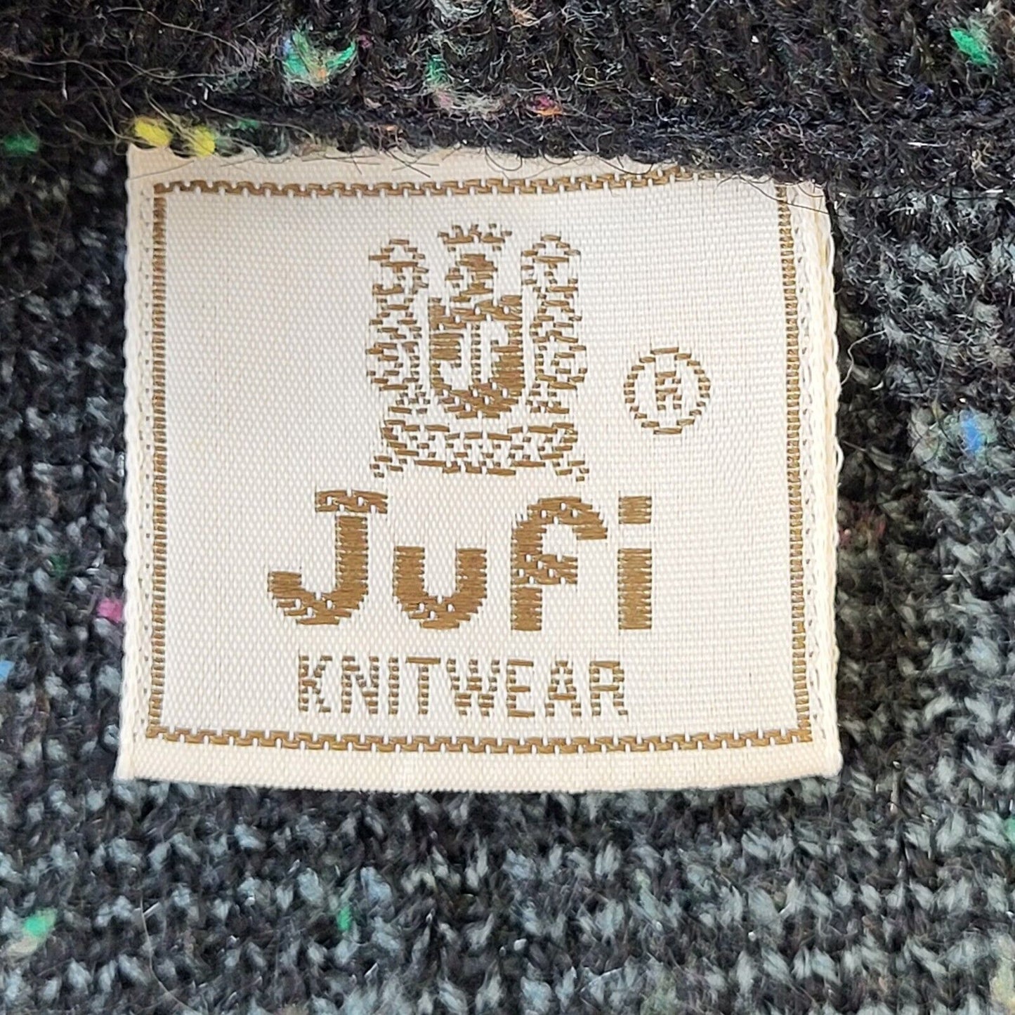 Jufi 80s Vintage V-Neck Jumper Men's Size Large