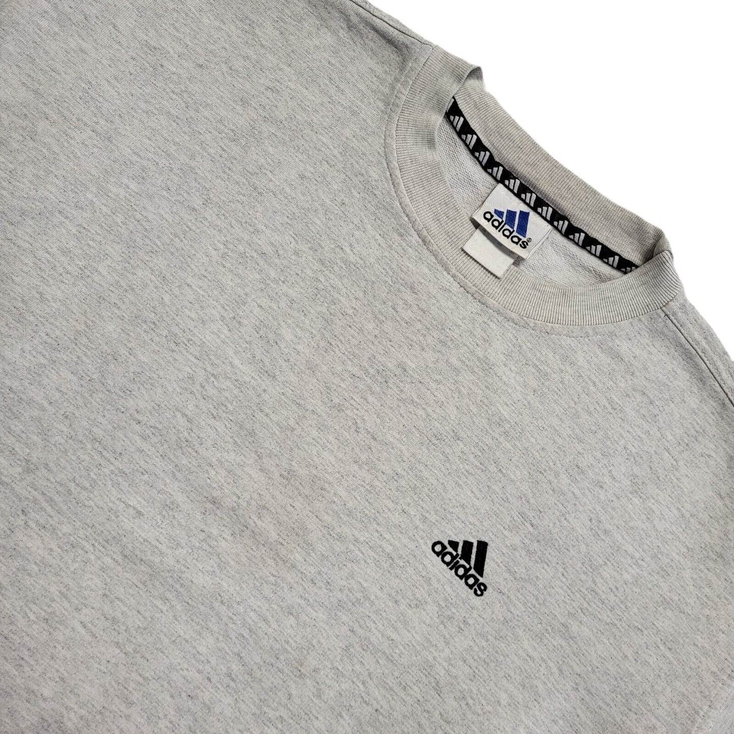 Adidas Grey Vintage 90s Sweatshirt Uk Men's Size 2XL