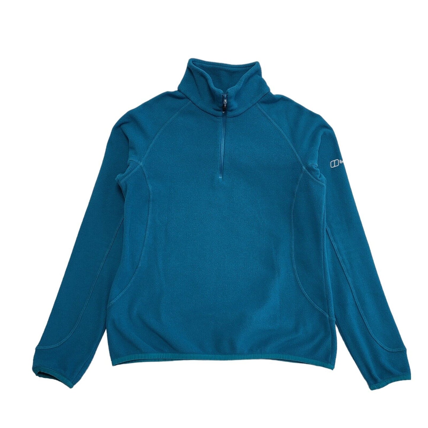 Berghaus Vintage 90's Teal 1/4 Zip Fleece Base Layer Womens UK Size 10