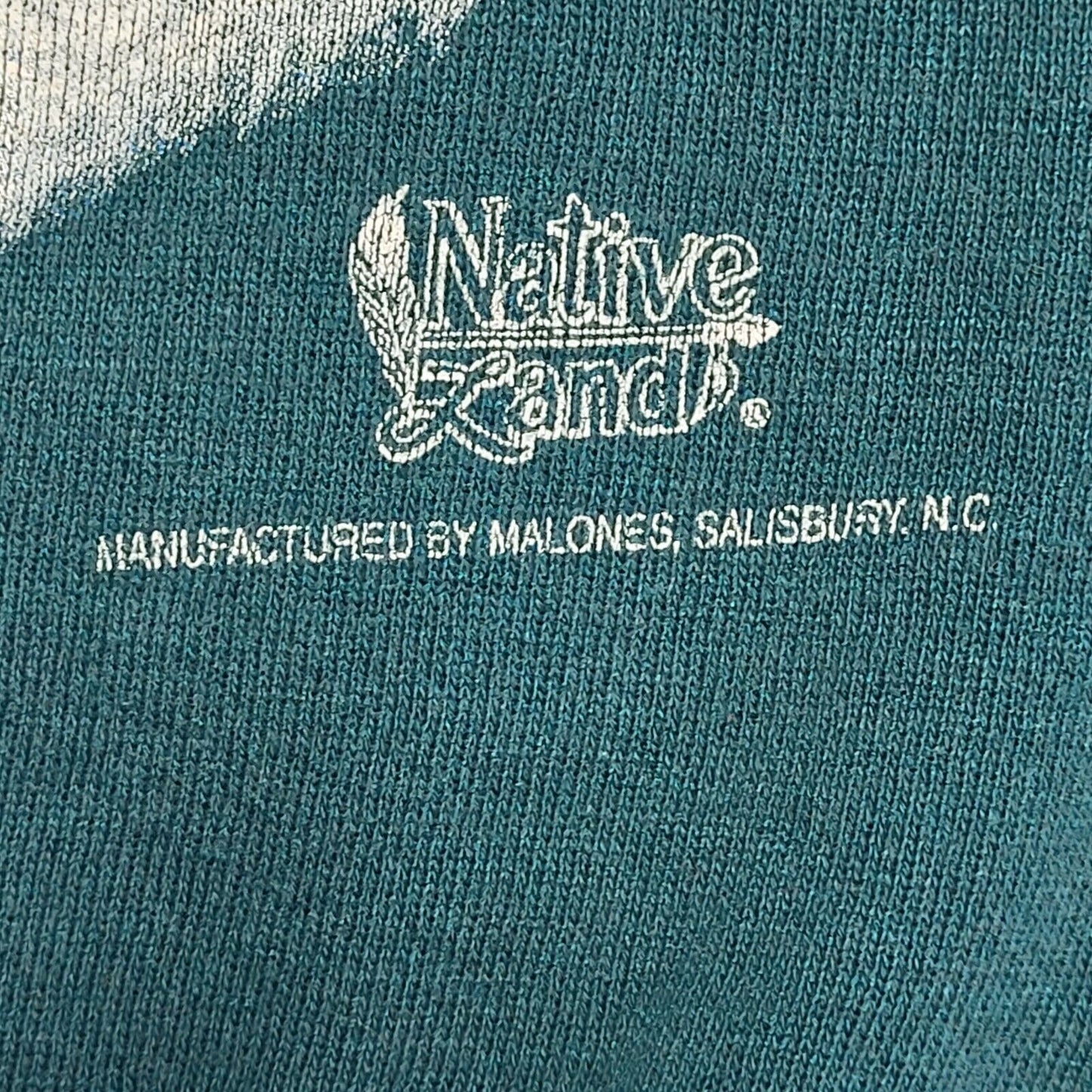 Native Land 90s Green Single Stitch Puma Sweatshirt Uk Women's Size Large