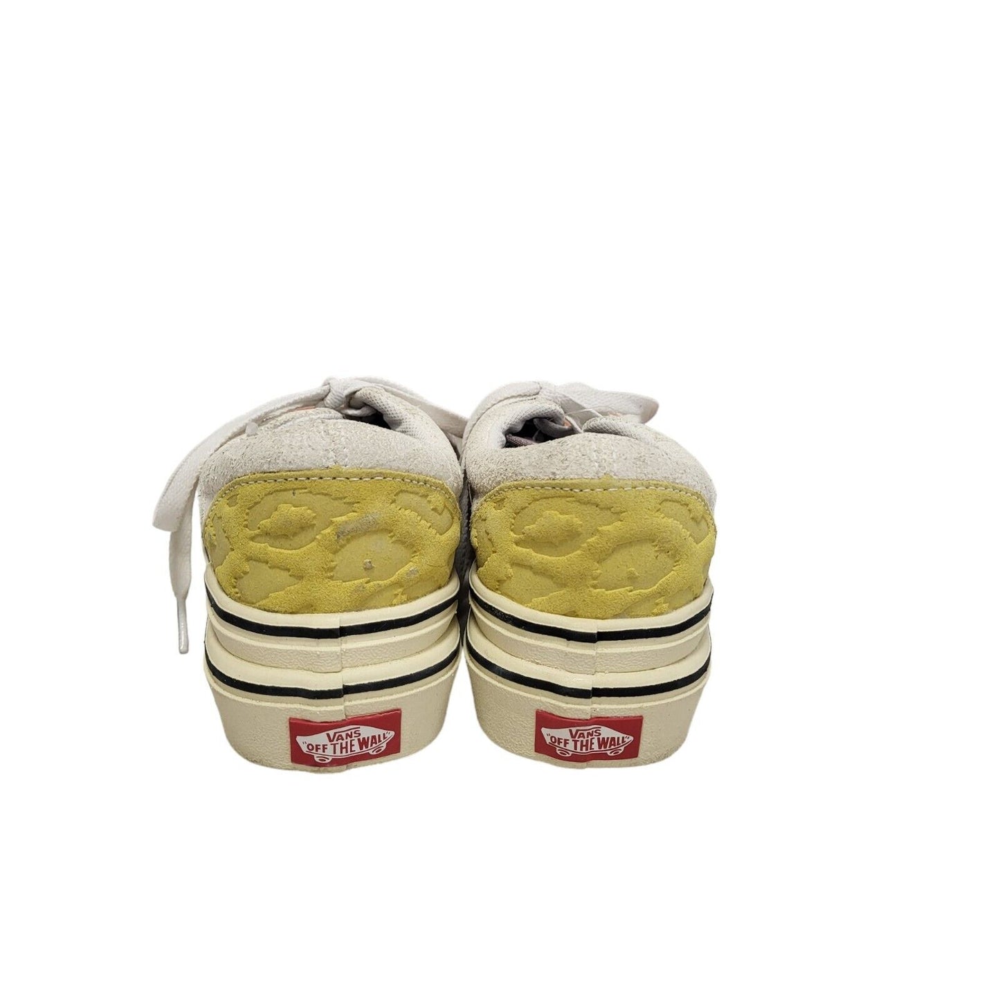 Vans Platform White Pink Lace-up Rubber Sole Trainers Women's UK 3 Eu 35