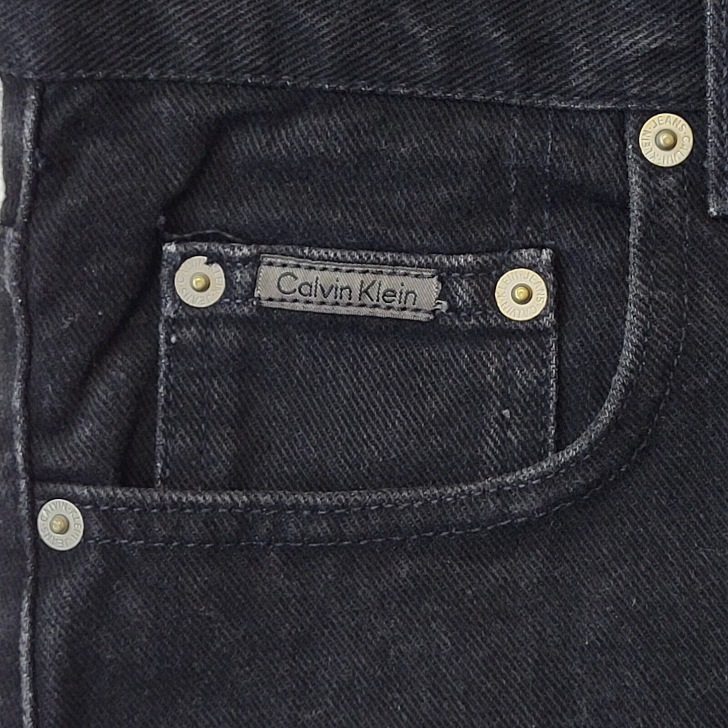 Calvin Klein 90s Vintage Black Tapered Denim Jeans Men's Size M W32 L31