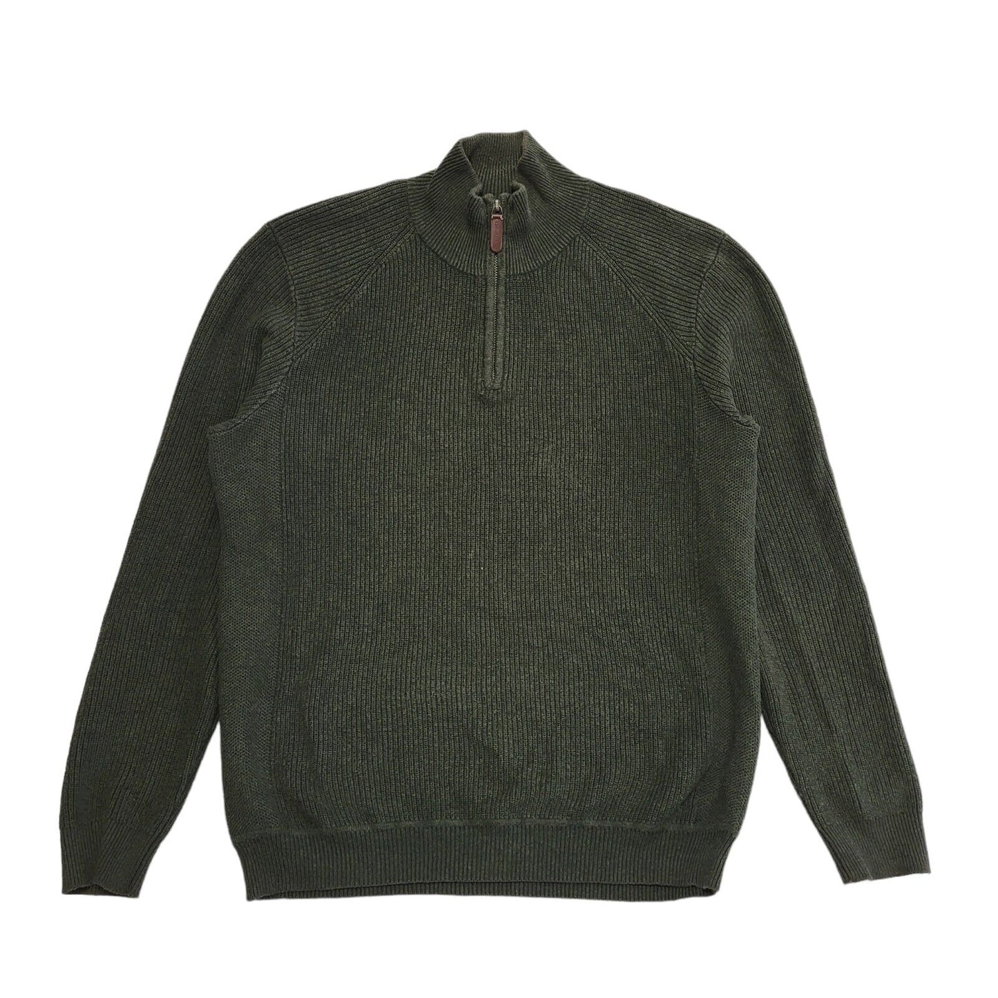 John Partridge Green Vintage 90s 1/4 Zip Jumper Uk Men's Size M
