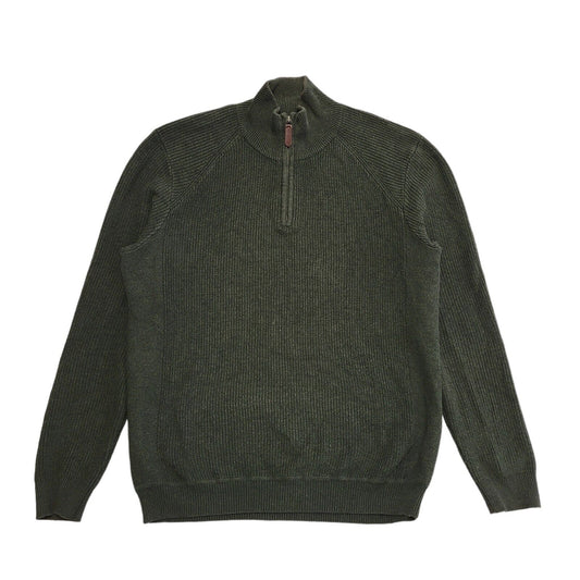 John Partridge Green Vintage 90s 1/4 Zip Jumper Uk Men's Size M