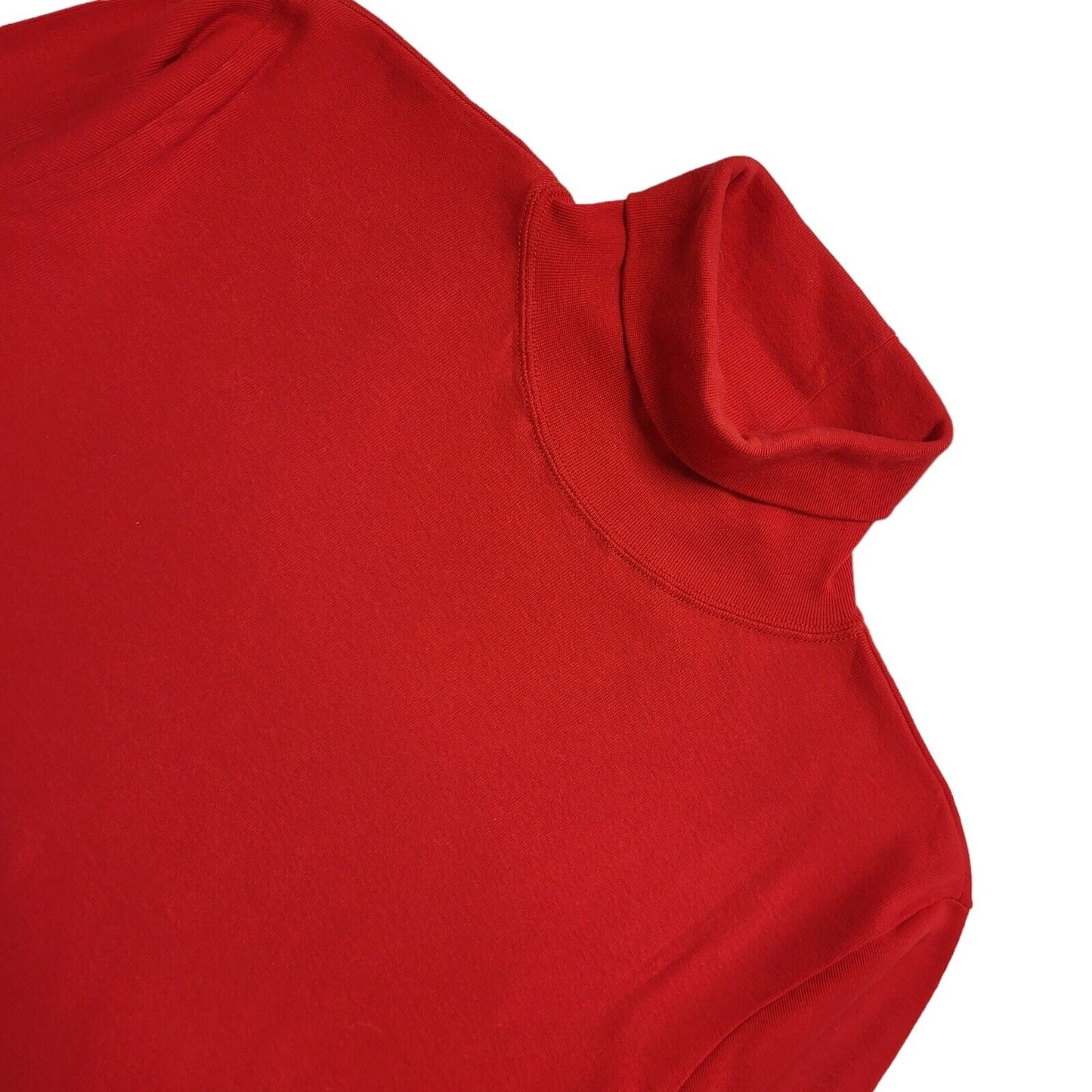 Jonelle 90s Vintage Red Roll Neck Jumper Uk Women's Size 16