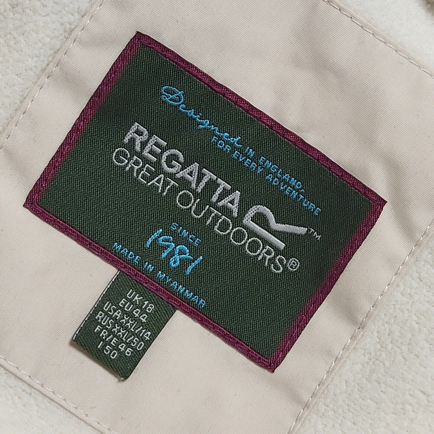 Regatta Hydrafort Beige Zip & Snap Hooded Coat Uk Women's Size 18