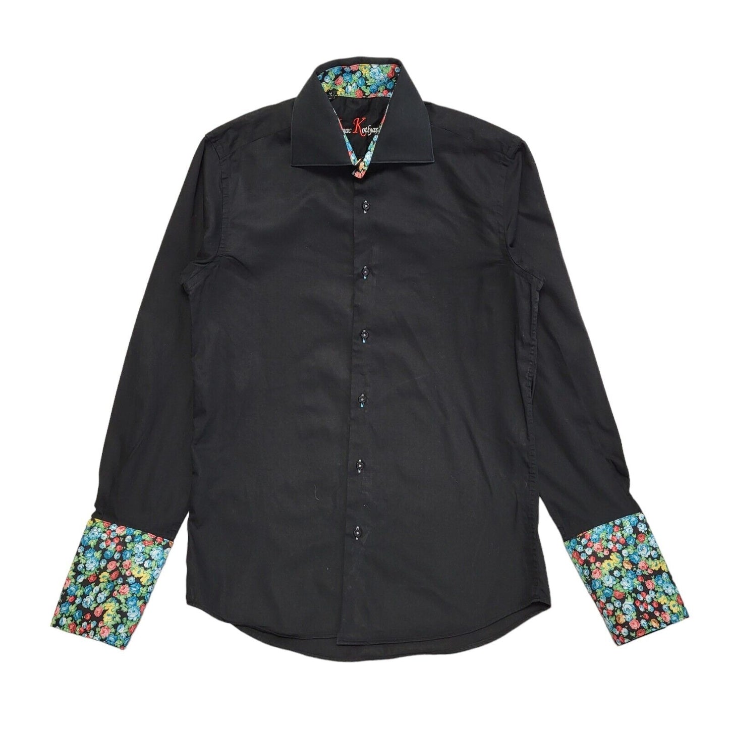 Isaac Kottyarevsky Vintage Y2K Black Long Sleeve Shirt Uk Men's Size S