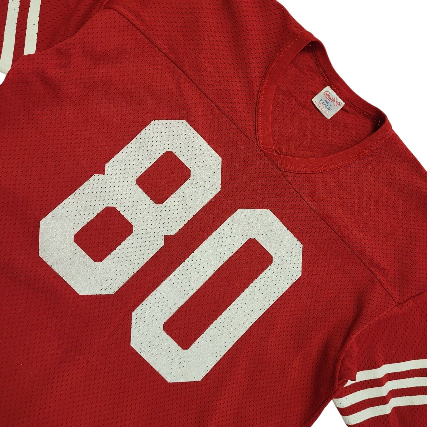 Rawlings Red No.80 NFL American Football Jersey UK Men's Size XL
