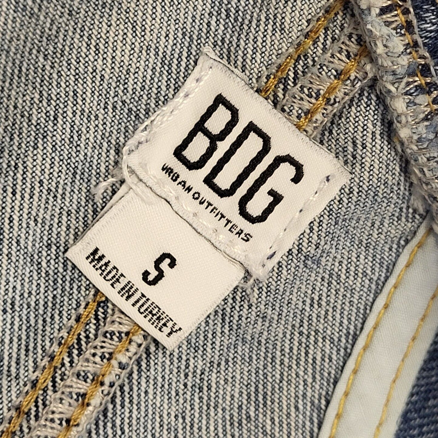 BDG Y2K Dark Blue Denim Dress Uk Women's Size S W26-32