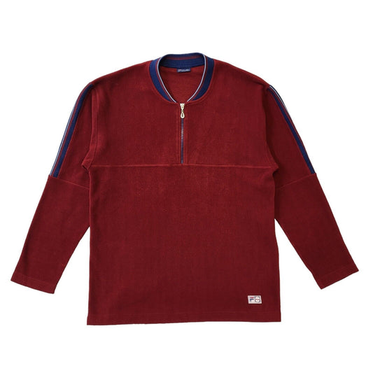 Fila 90s Vintage Red 1/4 Zip Fleece Men's Size Medium