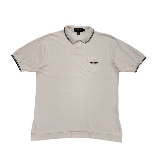 Polo Sport Ralph Lauren 90s Pink Short Sleeve Slim Fit Polo Shirt Men's Size XL