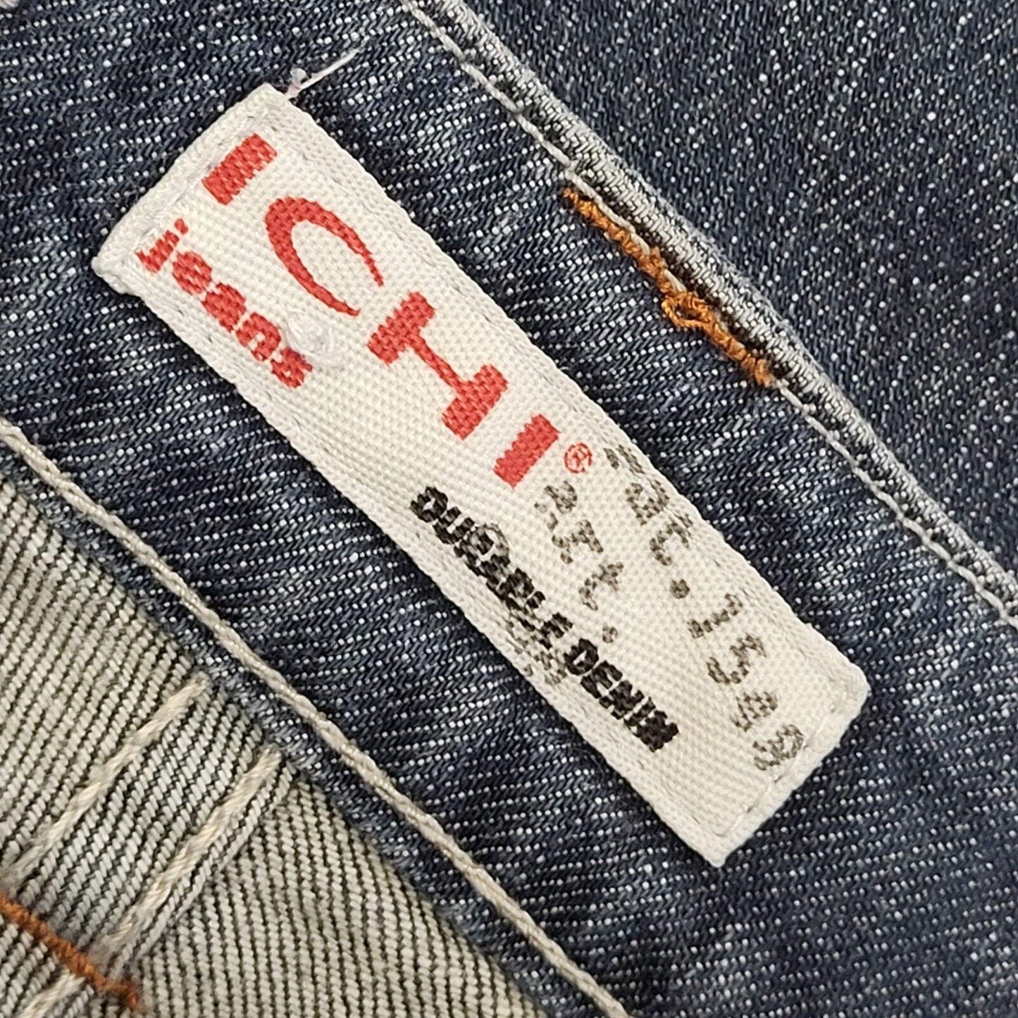 Ichi Vintage 90's Dark Blue Straight 3/4 Leg Jeans Uk Women's Size 10 W28 L21