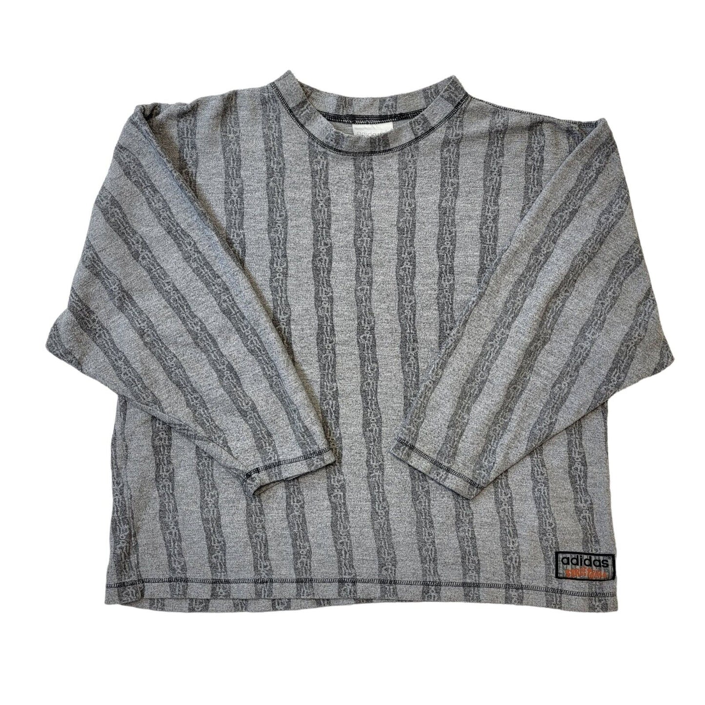 Adidas 90s Vintage Stree Grey Over-sized Sweatshirt Men's Size Medium