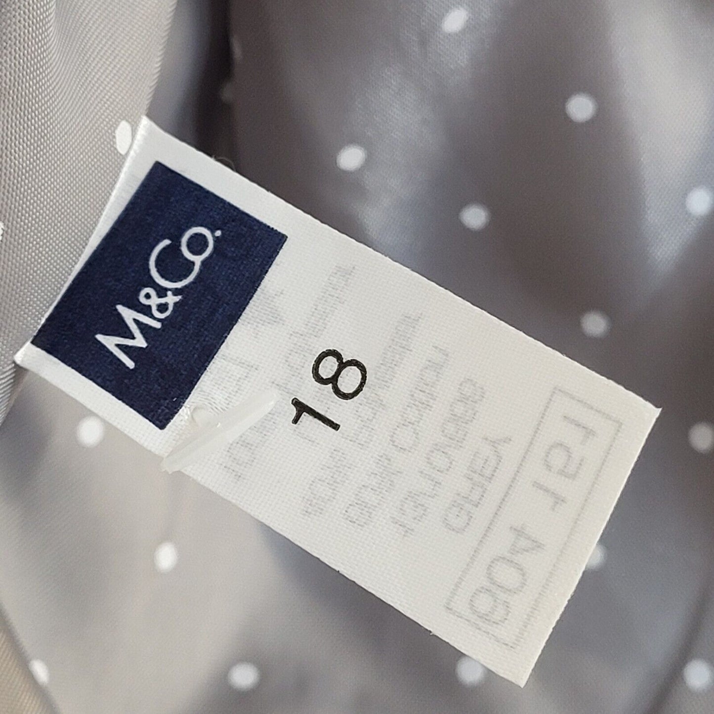 M&Co Grey Vintage Y2K Button & Belted Rain Coat Uk Women's Size 18