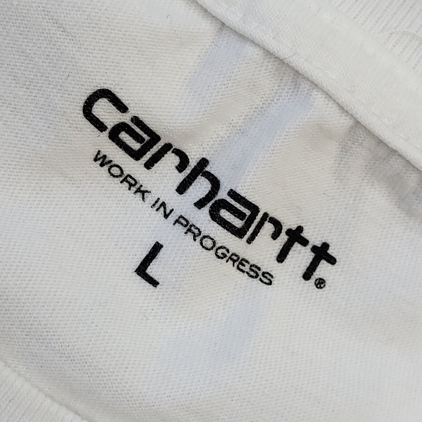 Carharrt 90s Vintage Flower Print White Crew Neck T-Shirt Men's L