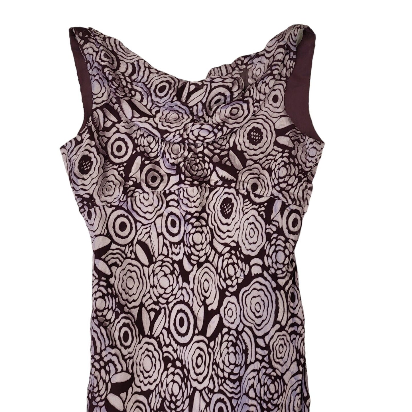 Precis Petite Vintage 90s Purple Sleeveless Dress Uk Women's Size 12