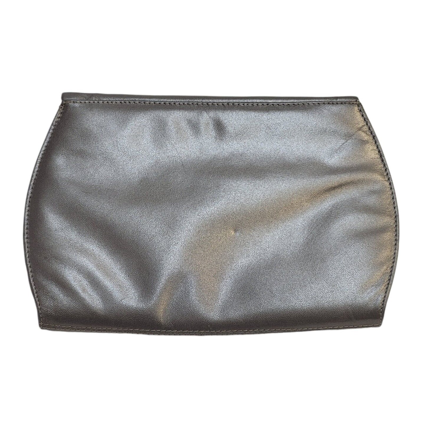 Van-Dal Grey Faux Leather Small Clutch Bag Uk Women's Size 6.5" x 9"