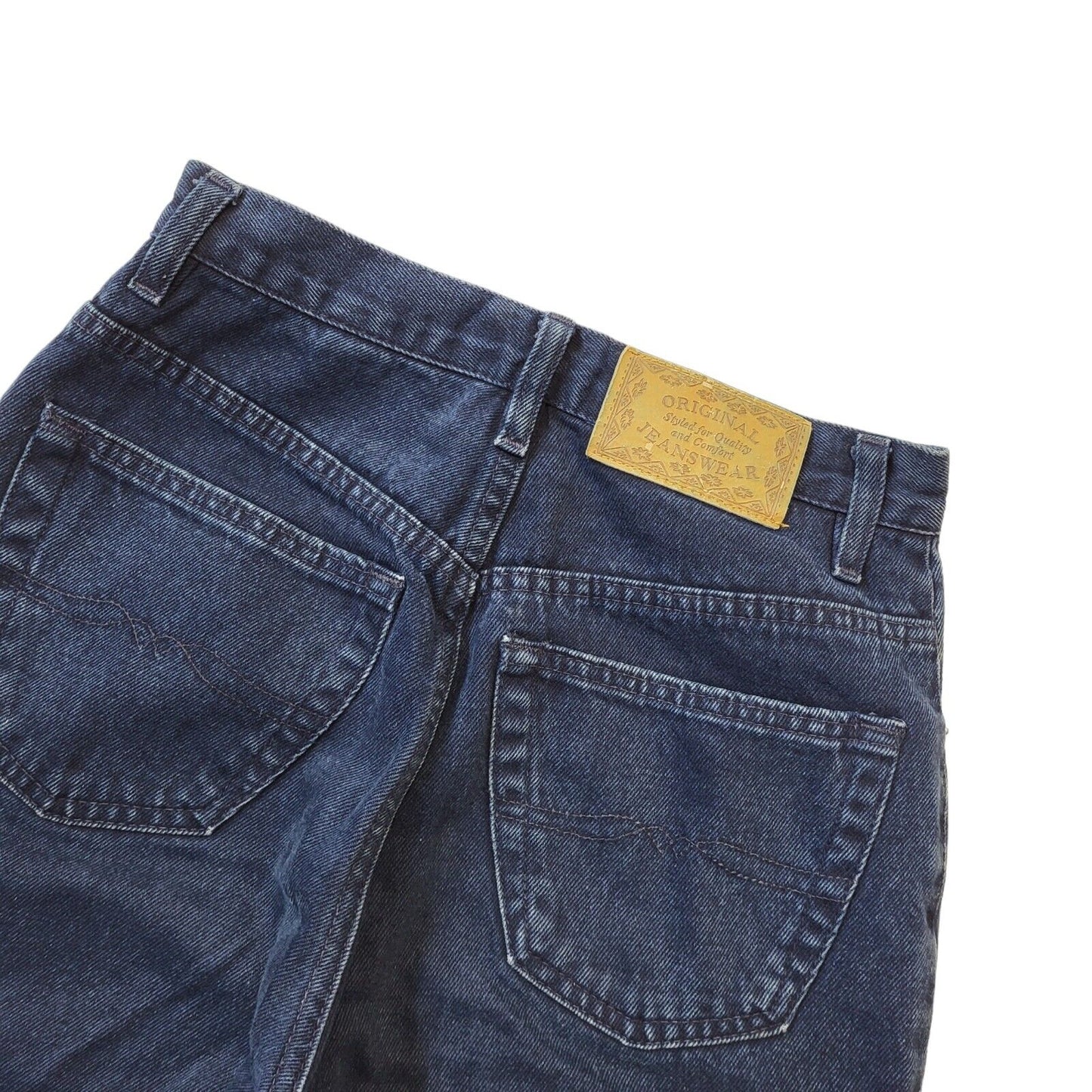 Etam 90s Vintage Dark Blue Tapered Denim Jeans Women's Size 10 W28 L30
