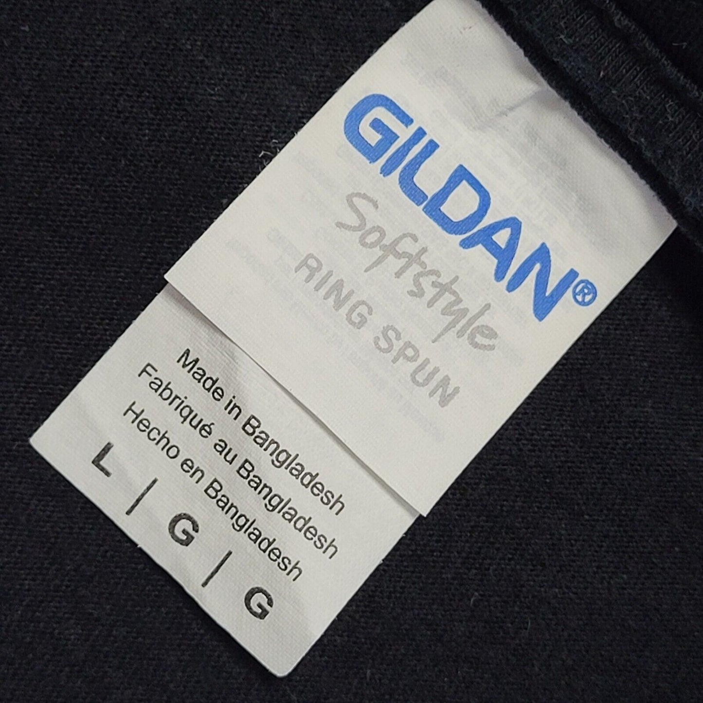 Gildan Football Fifa Black Vintage Y2K  Short Sleeve T-Shirt Uk Men's L