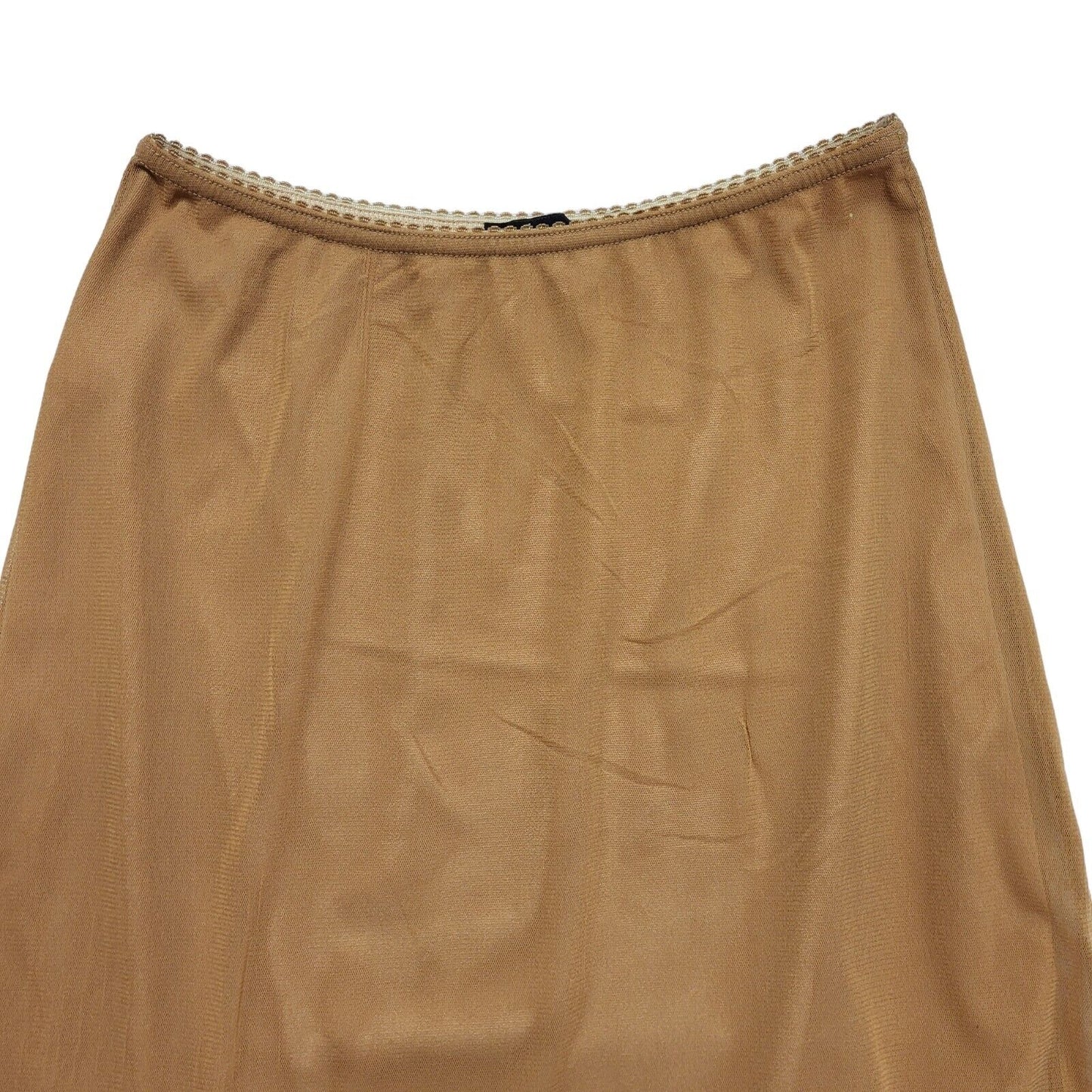 Passage Vintage 80's Brown Mermaid Midi Skirt Womens UK Size 8