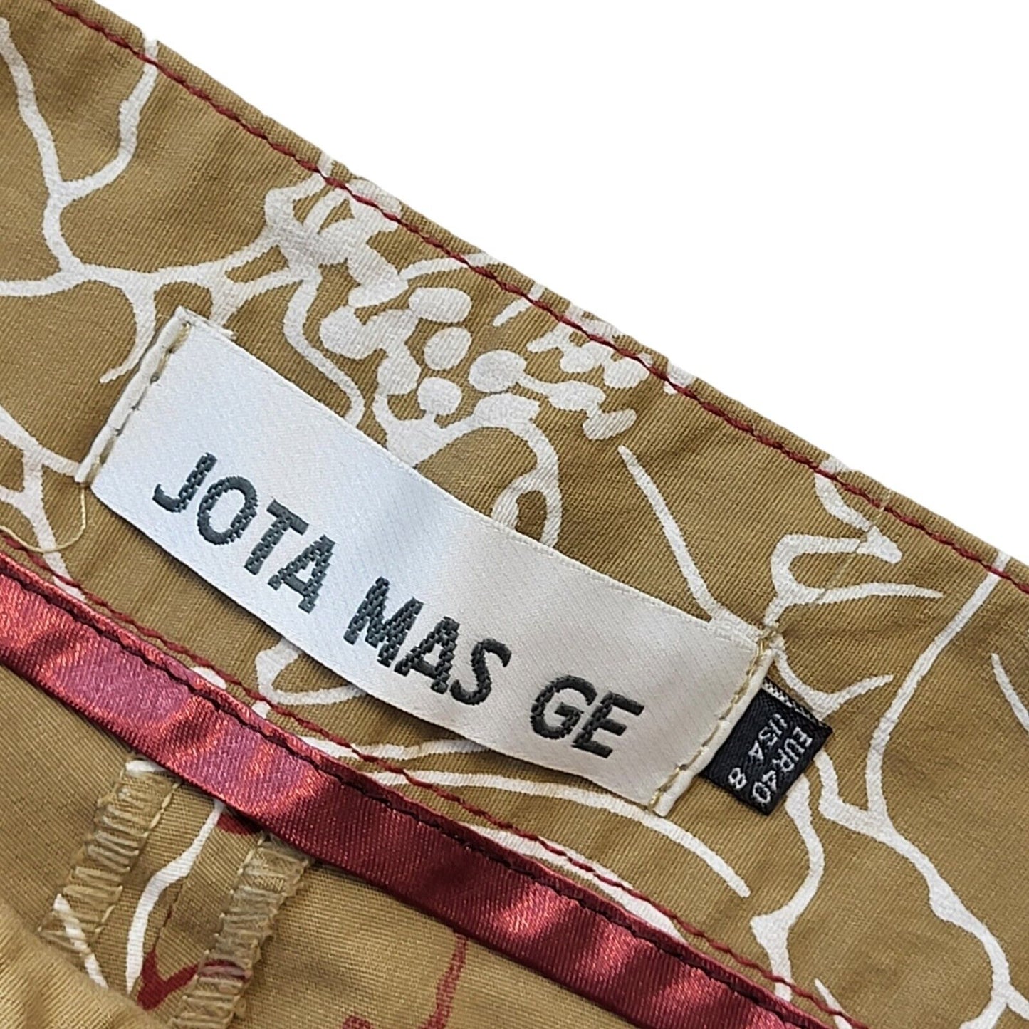 Jota Mas Ge Y2K Vintage Brown Bootcut Trousers Women's Size 12 W30 L32