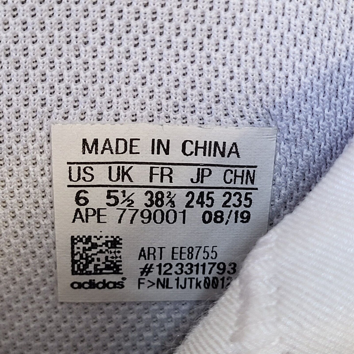 Adidas White & Grey Lace-up Sports Hi-top Trainers Uk Women's Size 5.5