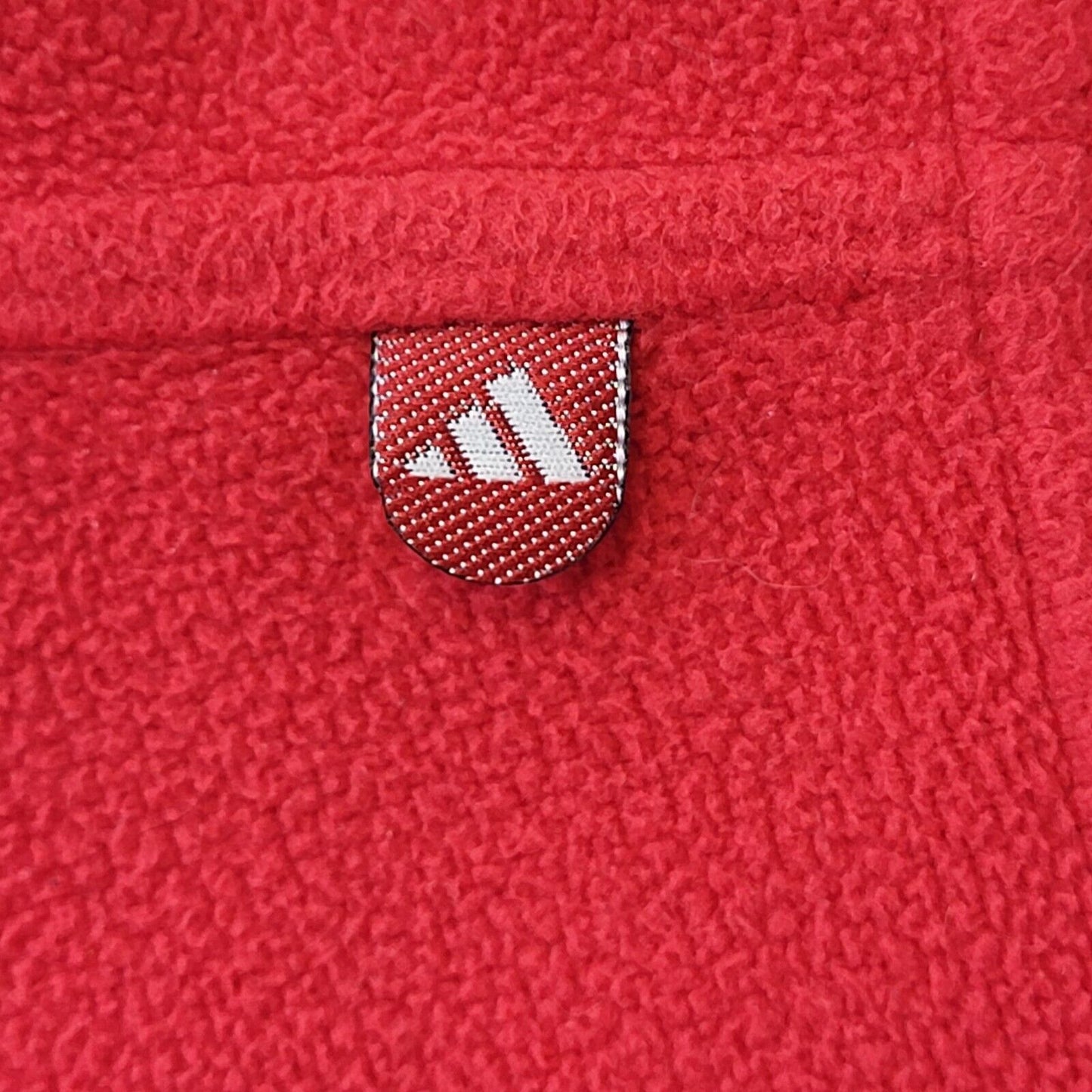 Adidas 90s Vintage Active Wear Red Fleece Top Women's Size 12 Eu 40