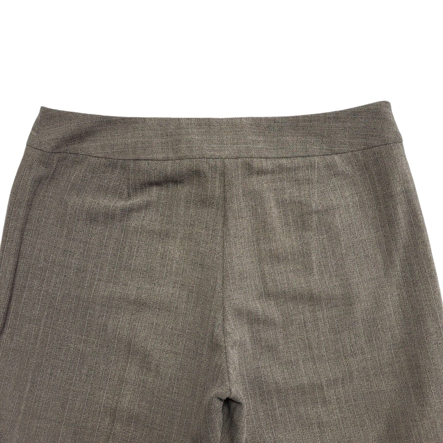 Next 90s Beige Wide Leg Dress Trousers Uk Women's 14 W32 L28