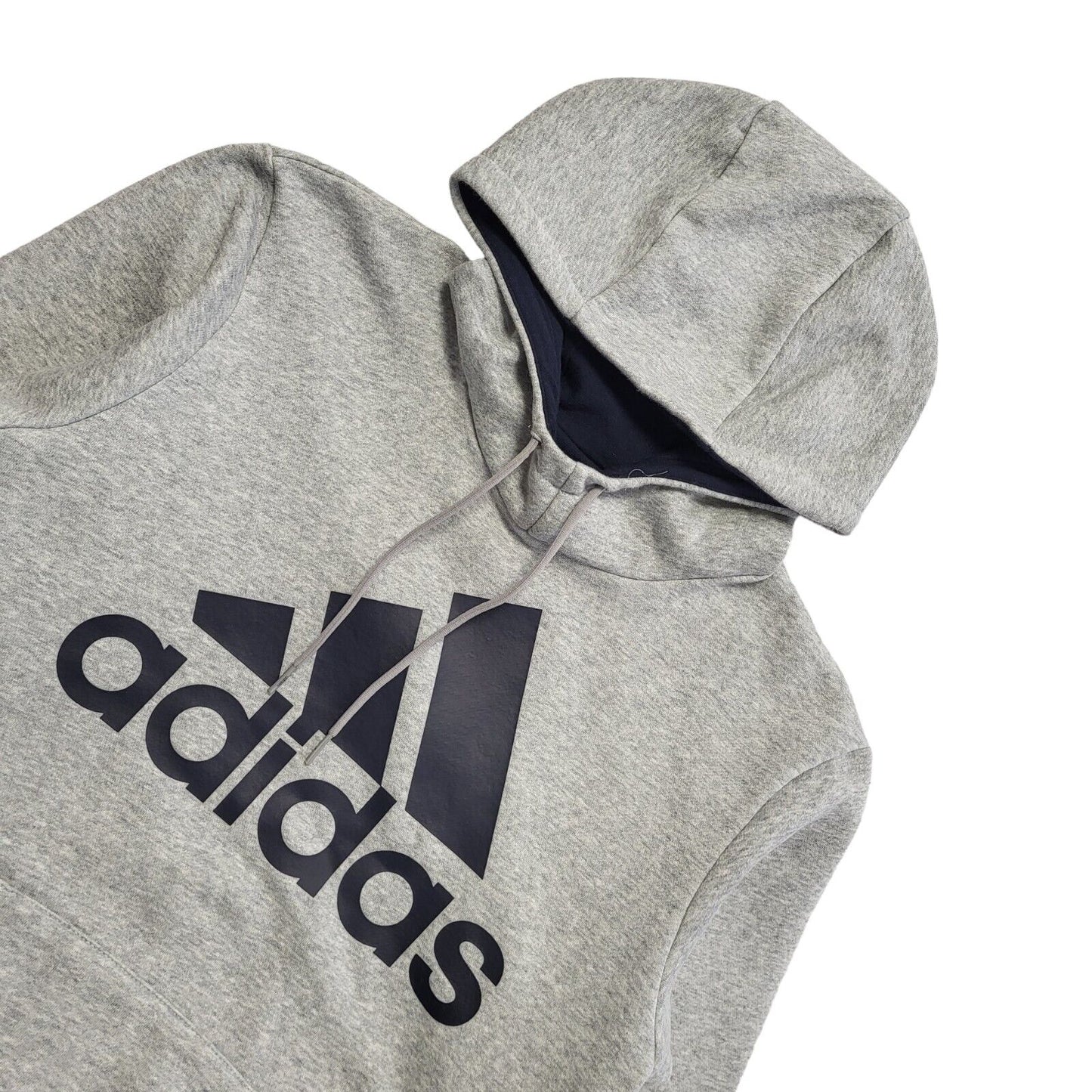 Adidas Vintage Y2k Grey Pullover Sweatshirt Hoodie Uk Men's Size S