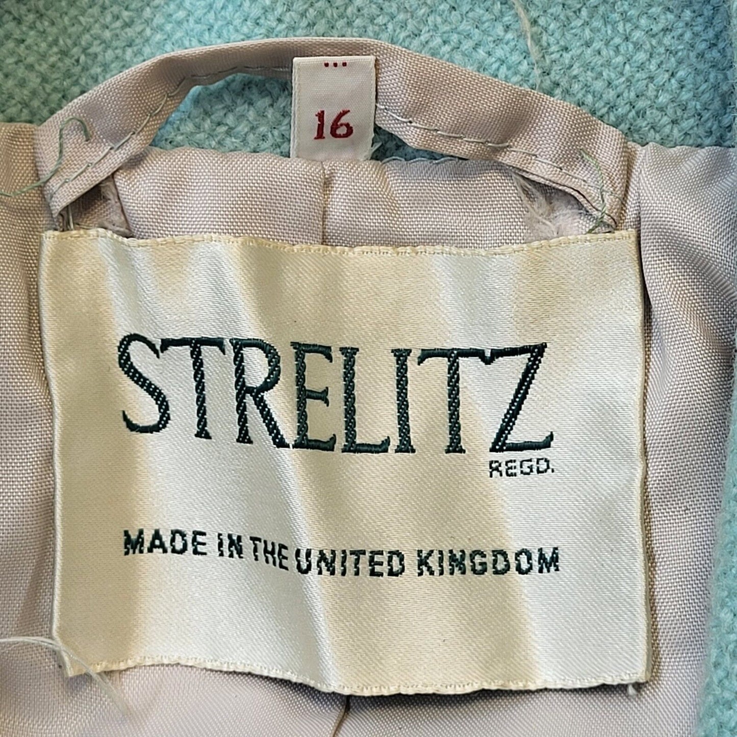 Strelitz 70s Vintage Wool Dress Jacket Women's Size 16