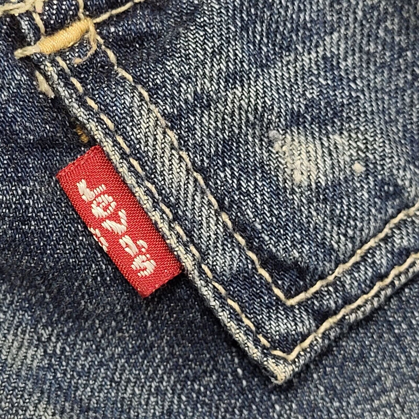 Levi's Red Tab Vintage 90's Blue Denim Zipped Jacket Uk Women's Size Small