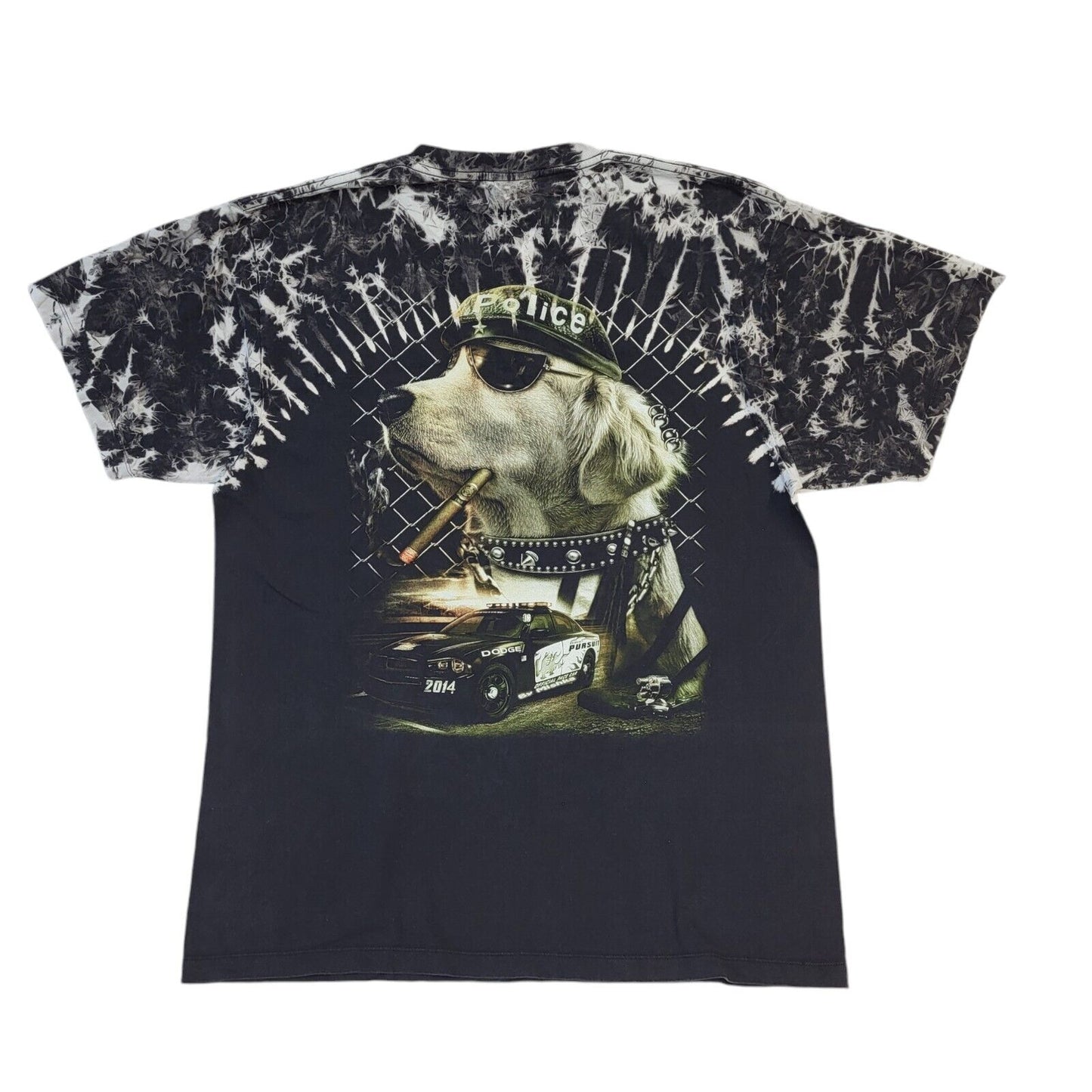 Caballo Vintage Multicoloured Skull 3D Glow In The Dark BNWT T-Shirt Men's XXL