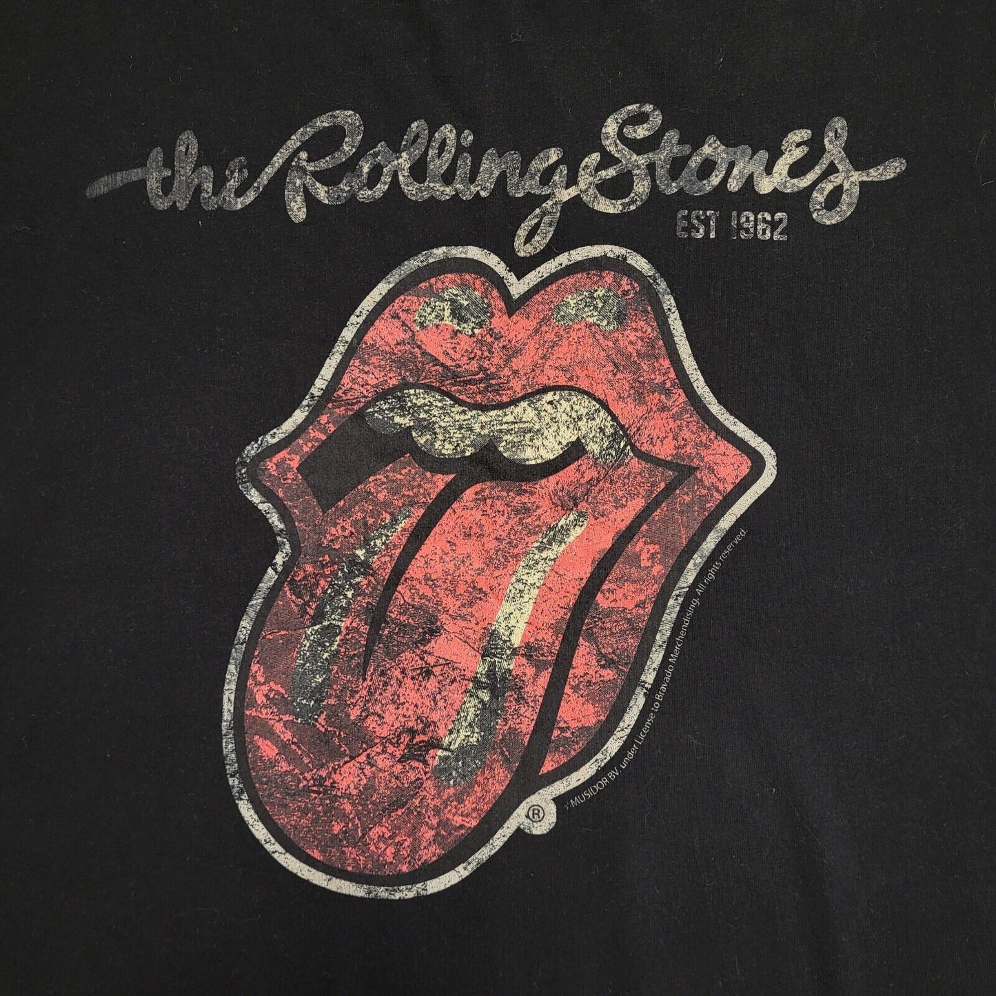 Rolling Stone Rock Band Tour  Black Vintage Y2K T-Shirt Uk Men's Size M